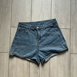 Blue jean shorts
